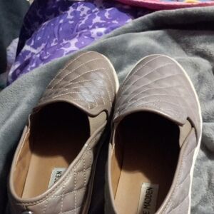 Steve Madden Women's Quilted Slip-On Shoes - Taupe